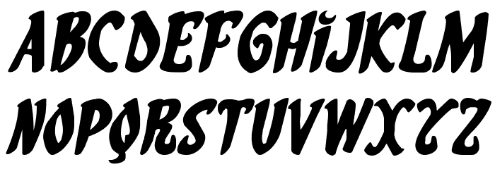 Eskindar Expanded Italic Font LOWERCASE