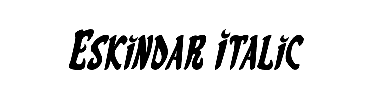 Eskindar Italic  Free Fonts Download