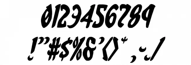 Eskindar Italic Font OTHER CHARS