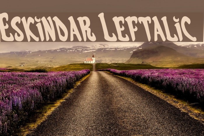 Eskindar Leftalic Font examples