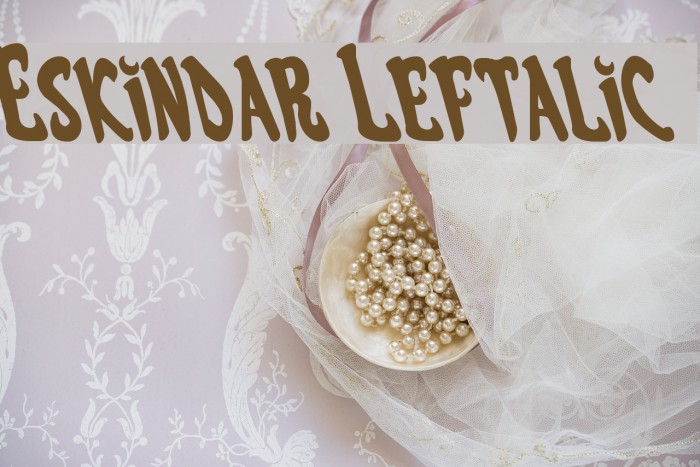 Eskindar Leftalic Font examples