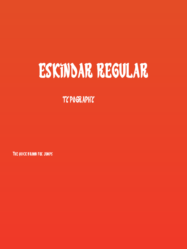 Eskindar Regular Poster
