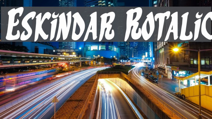 Eskindar Rotalic Font examples