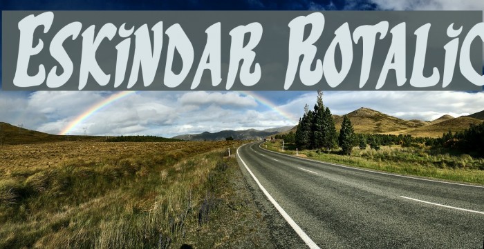 Eskindar Rotalic Font examples