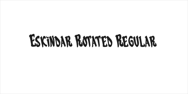Eskindar Rotated Regular Logo