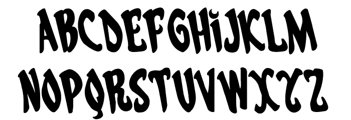 Eskindar Rotated Regular Font LOWERCASE