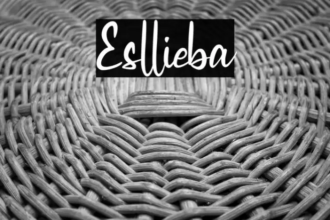 Esllieba Font examples