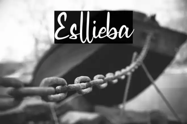 Esllieba Font examples