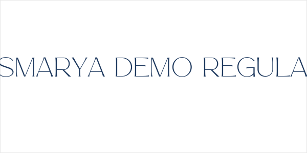 Esmarya Demo Regular Logo