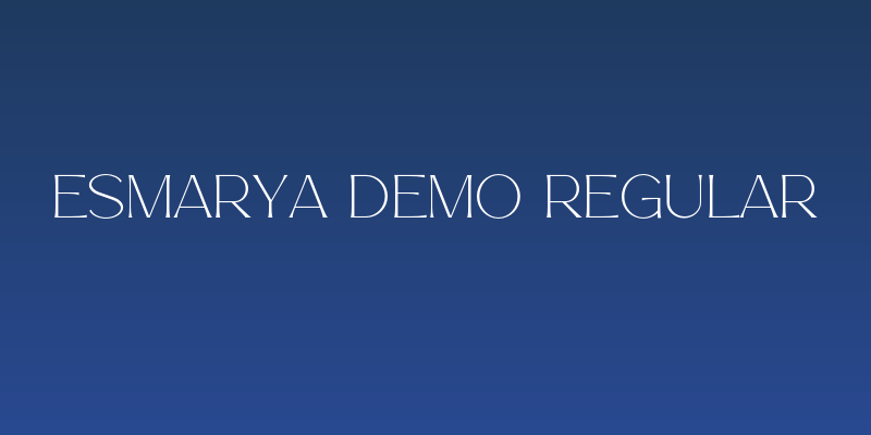 Esmarya Demo Regular Social Header