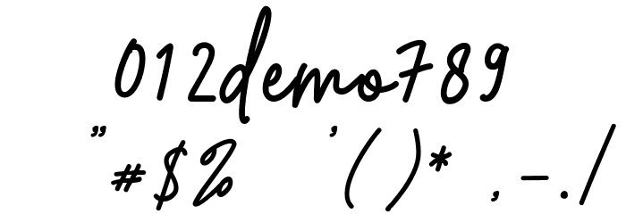 Esmeralda_Demo Font OTHER CHARS