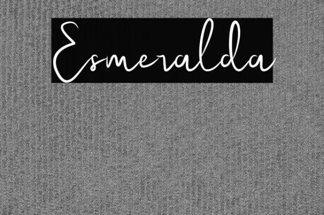 Esmeralda Шрифта examples
