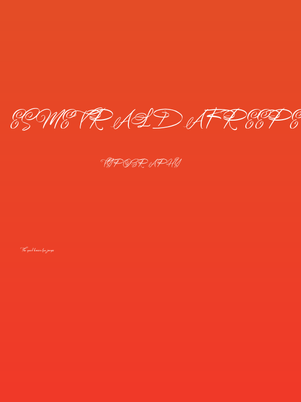 EsmetraldaFreePersonalUse Poster