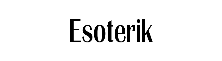 Esoterik  नि: शुल्क फ़ॉन्ट्स डाउनलोड