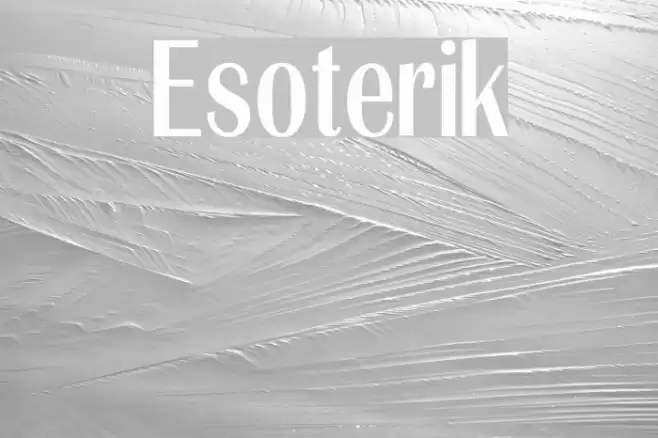 Esoterik Font examples