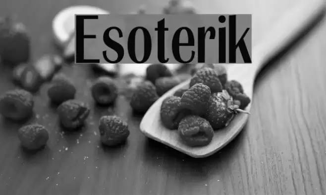 Esoterik Font examples