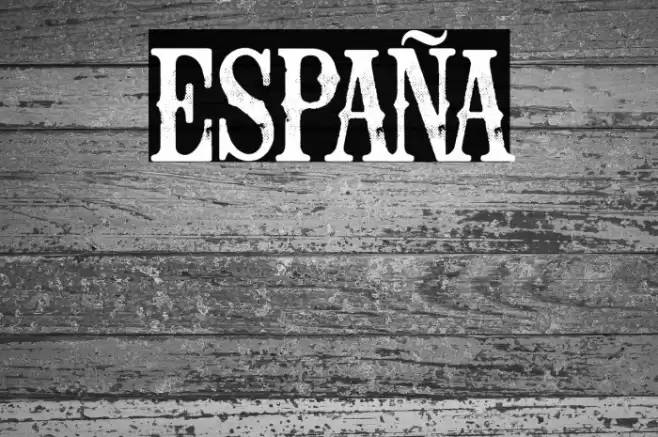 España Font examples