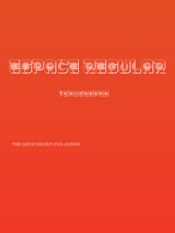 Espace Regular Poster