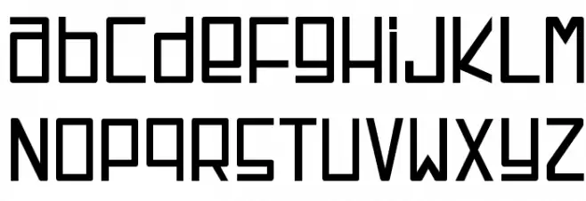 Espacio Cuadrado Schriftart Groß