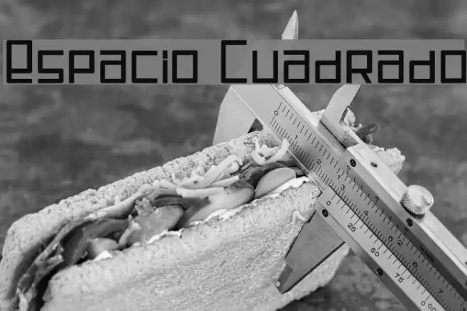 Espacio Cuadrado Font examples