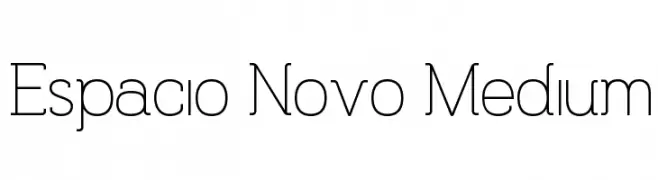 Espacio Novo Medium  baixar fontes gratis