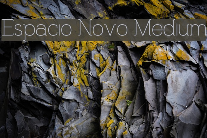 Espacio Novo Medium Font examples