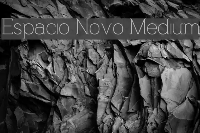 Espacio Novo Medium Font examples