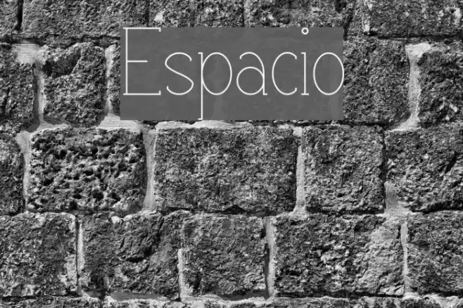 Espacio Font examples
