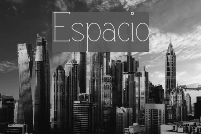 Espacio Font examples