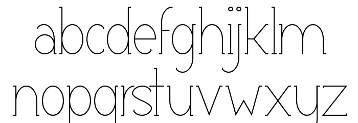 Espacio Font LOWERCASE