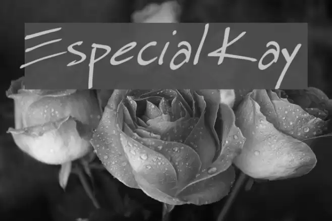 Especial Kay Шрифта examples