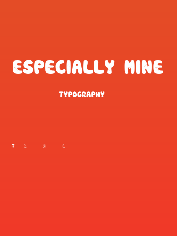 Especially Mine Poster