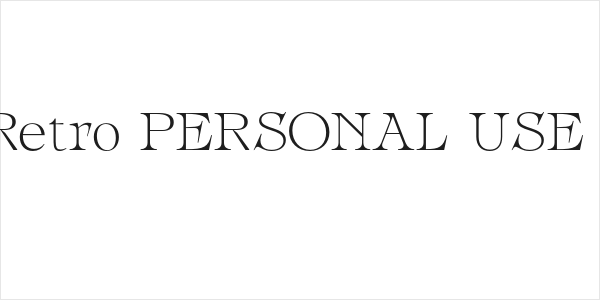 Espect Retro PERSONAL USE Regular Logo