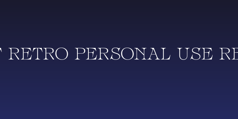 Espect Retro PERSONAL USE Regular Social Header