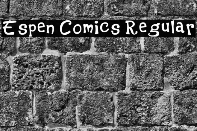 Espen Comics Regular Fonte examples