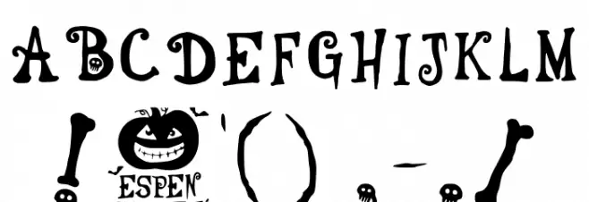 Espen Halloween Regular Fonte OUTROS PERSONAGENS