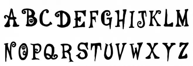 Espen Halloween Regular Schriftart Groß