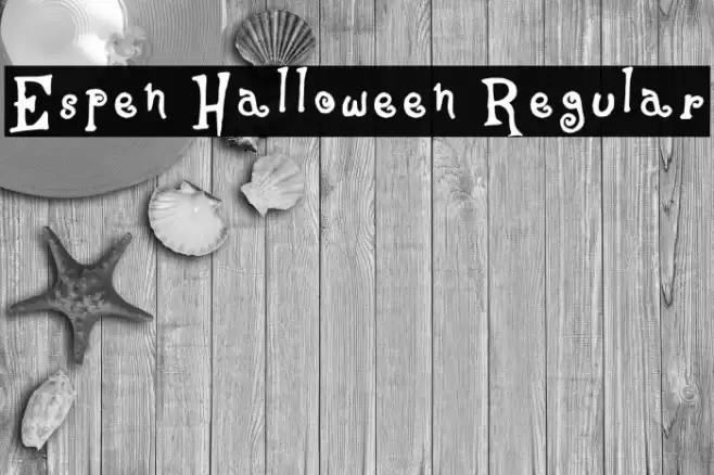 Espen Halloween Regular Fonte examples