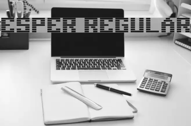 Esper Regular Font examples