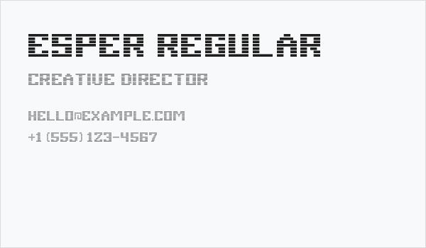 Esper Regular Business Card