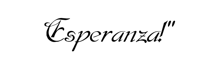 Esperanza!` Font