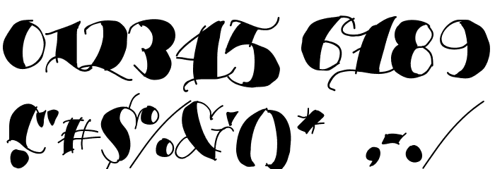 Espesor Olas Filled Font OTHER CHARS