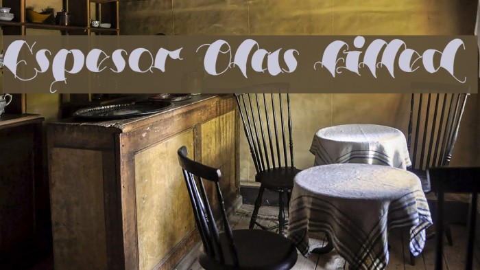 Espesor Olas Filled Font examples