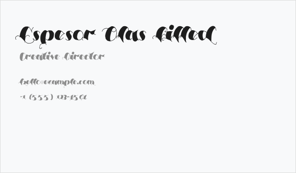 Espesor Olas Filled Business Card