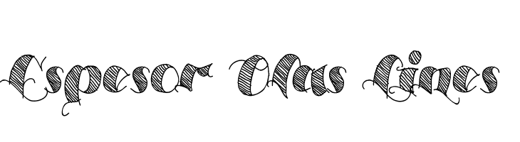 Espesor Olas Lines Font