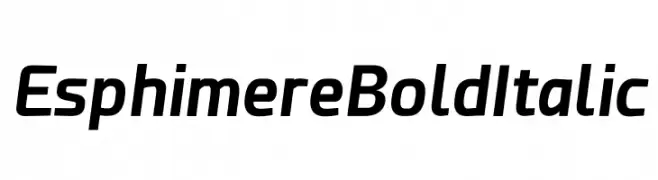 Esphimere Bold Italic  baixar fontes gratis