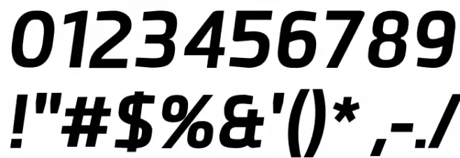 Esphimere Bold Italic Font OTHER CHARS