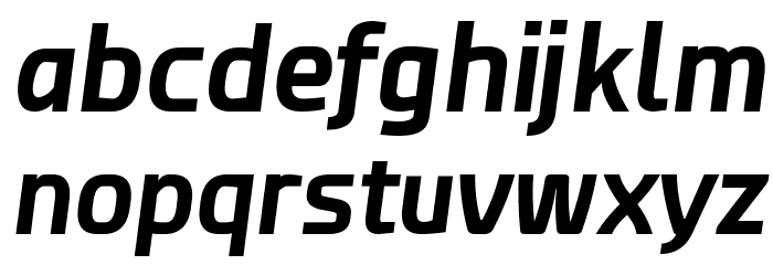 Esphimere Bold Italic Font LOWERCASE