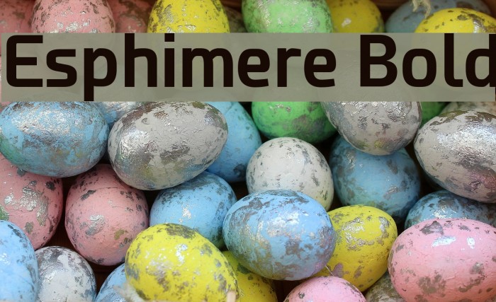 Esphimere Bold Example 2
