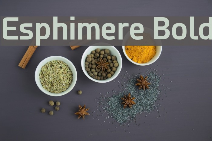 Esphimere Bold Example 3